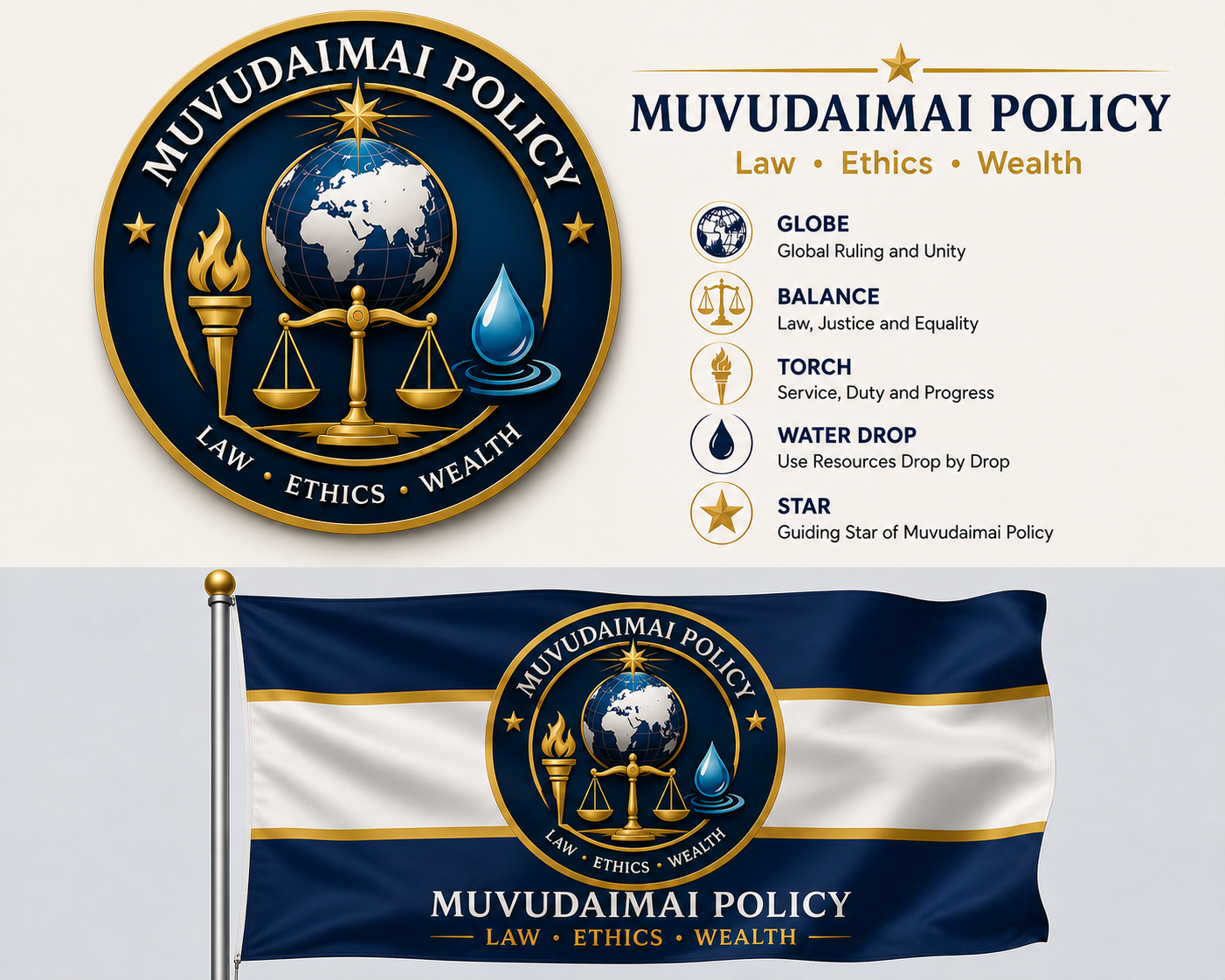 Muvudaimai Policy Party Flag